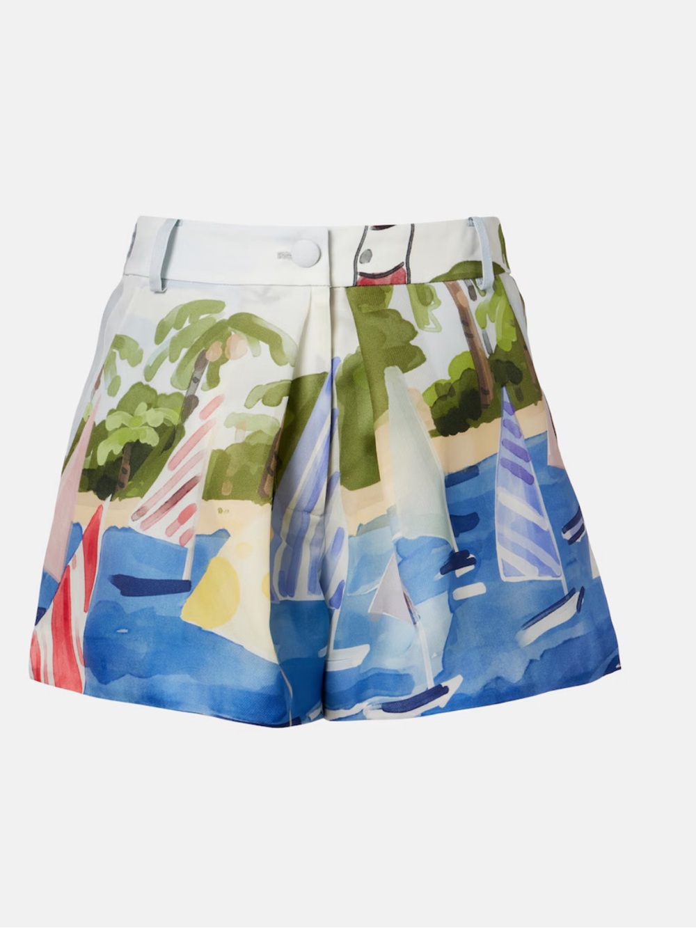 Leo Lin - Josie printed silk shorts
